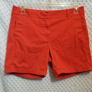 J. Crew Women’s Size 10 Pockets Coral Pink  Chino Shorts 7 inch inseam 4 pockets